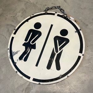 Bathroom sign